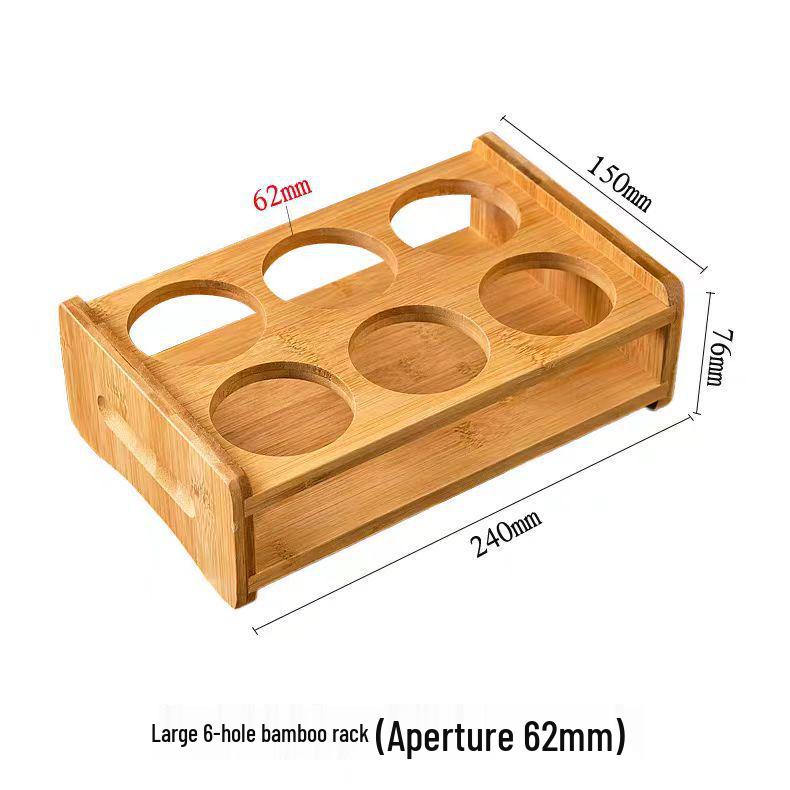 Bamboo Shot Glass Holder & Decanter Rack Set