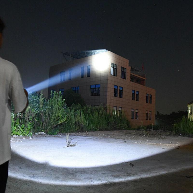 10W Spotlight Torch Rechargeable Flashlight Sharplight LED Portable Lamp for Home Outdoor Camping Nightwalk Handheld Spotlight Torch