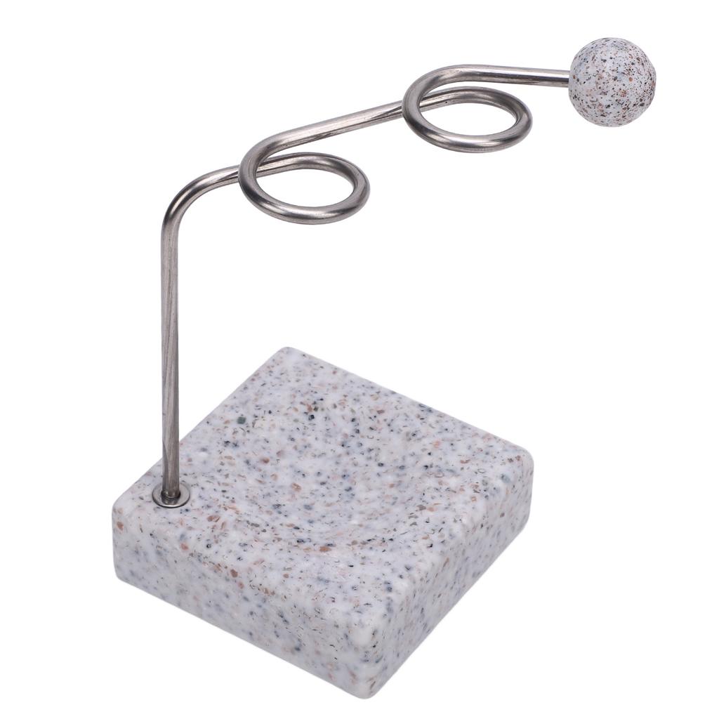 Toothbrush Holder Stainless Steel Bracket and Resin Base Cute Modern Tooth Brush Organizer for Bathroom