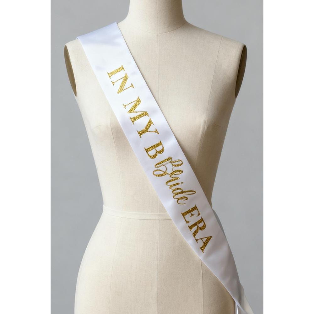 

In My Bride Era Bachelorette Party Bridal Shower Decoration Proposal Gift Wedding Engagement Bride To Be Sash Photo Prop Gift 9x150cm