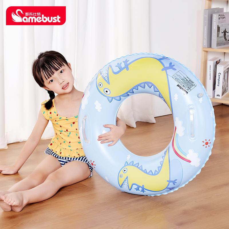 Camebust Thickeneded Swimming Ring Cartoon Dinosaur Kidsren's Swimming Ring Universal Inflatable Lifebuoy Beginner Swimming Ring