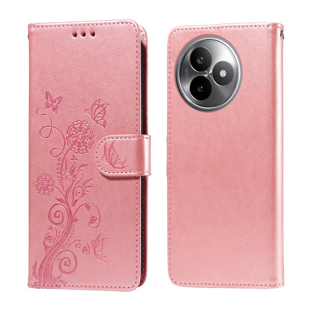 For Xiaomi Redmi K80 Ultra 5G Leather Case Butterfly Floral Imprint Wallet Stand Cover