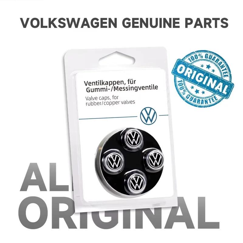 UDXKW1 4pcs Car Wheel Tire Valve Caps Stem Auto Styling For Volkswagen VW R-line GTI UPi Golf 7 Golf 8 Passat Jetta Touran CADDY