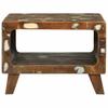 Coffee Table 50 X 50 X 35 Cm Solid Upcycled Wood