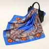 Silk Shawl Square Scarf For Women Print Headband Foulard Satin Hijab Hair Bands Neckerchief Female Head Wraps Bandana