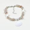 Handmade Seashell & Crushed Stone Bracelet with Lobster Clasp - Perfect Summer Travel Souvenir