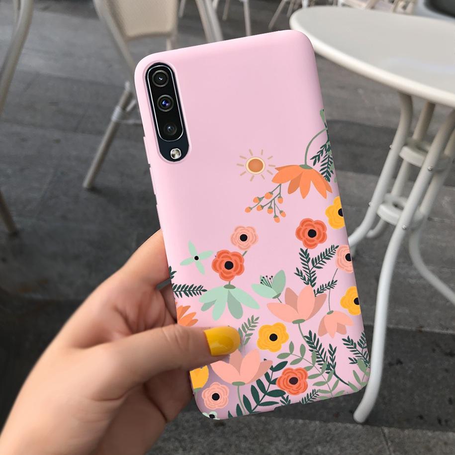 For Samsung Galaxy A70 Case Soft Rubber Tpu Phone Case Purple Lavender Cover For Samsung A70 2019 Case A 70 Back Cover A70s Case