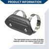 Muffler Heat Guard with Clamp/Exhaust Pipe Head Shield Cover for Motorcycle/Heat Insulation Carbon Fiber 110x58mm / 1 Set Black