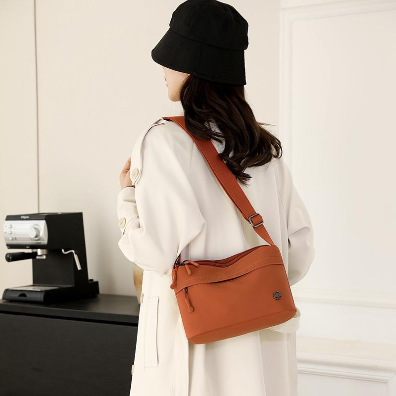 Retro Soft Oxford Women Shoulder Underarm Bags Casual Solid Color Small Top-Handle Handbags Ladies Fashion Shoulder Bags