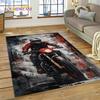 Motocross Modern retro Motorcycle Rug Carpet for Living Room Bedroom Home Decor,Floor Mat Non-slip Decoration for Sofa Doormat