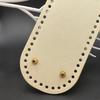 PU Leather Knitting Crochet Bag Nail Bottom Shaper Pads Weaving Bags Insert Cushion Base with 52