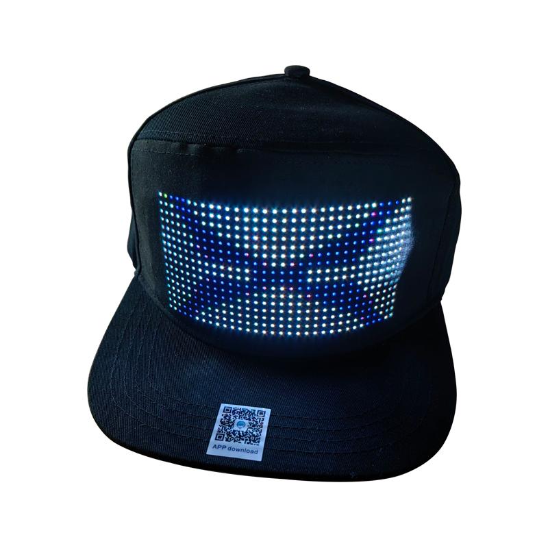 App-Controlled Programmable Luminous Hat for Party Flashing LED Messages