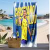 Cristiano Ronaldo Printed Beach Towel Quick Dry Soft TowelPortable Large Rectangular Beach Blanket for Travel Swimming Pool