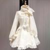Kawaii Lolita Lace Patchwork Sweet Dress Coat Women Y2k Dresses Party