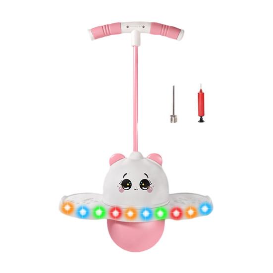Balance Jumping Ball for Kids Panda Frog Bouncing Ball with Handle & Pump Pogo Sticks Core Strength Motor Skills Coordination Trainer