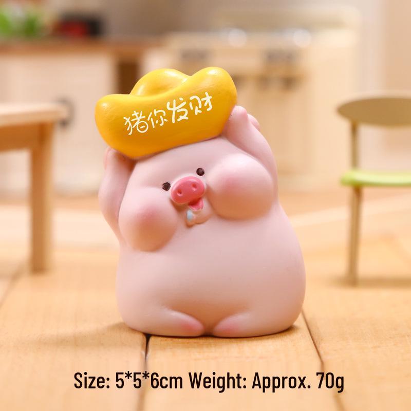 Herz-Schweinchen-Mädchen-Ornament für die Heim- oder Autodekoration