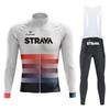 2026 Long-sleeved Cycling Suit Men's and Women's Overalls Road Bicycle Cycling Shirt Quick-drying and Breathable