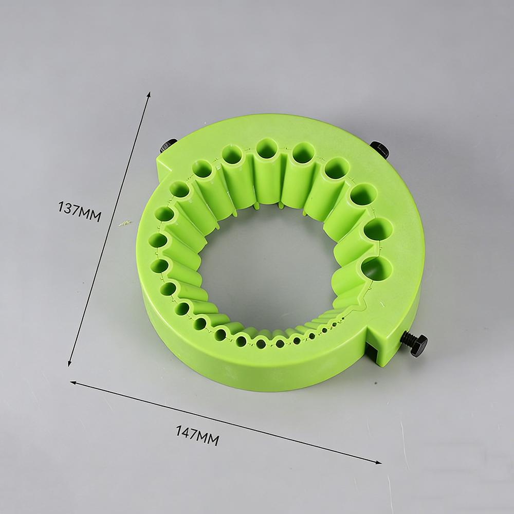 25-Hole Thickened Drill Bit Sharpener Metal Blade Design, Fits 115/125 Angle Grinder,Tool for Refurbishing Old Drills
