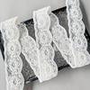 5.5Cm White Handmade Beads Ethnic Style Strand Line Barcode Clothing Cuffs Neckline Belt Decorative Lace