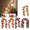 2Pcs Artificial Leaves Vine Hanging Plant for Thanksgiving Decoration, Artificial Vine Autumn Festival Decoration