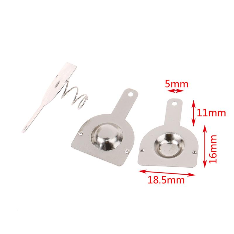 100Pcs 18650 Positivo e negativo Placa de mola de contato único 50 pares 16X18,5 mm