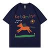 Funny Ketamine Horse Meme Tshirt Men Women Clothing Harajuku Y2k Short Sleeve T Shirts Summer Fashion Casual Cotton Tshirts