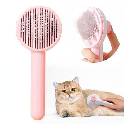 Escova para gatos, pente para animais de estimação, remove pelos de cachorro, pente para gato, limpeza de pelos, beleza, escova alisadora, suprimentos para animais de estimação