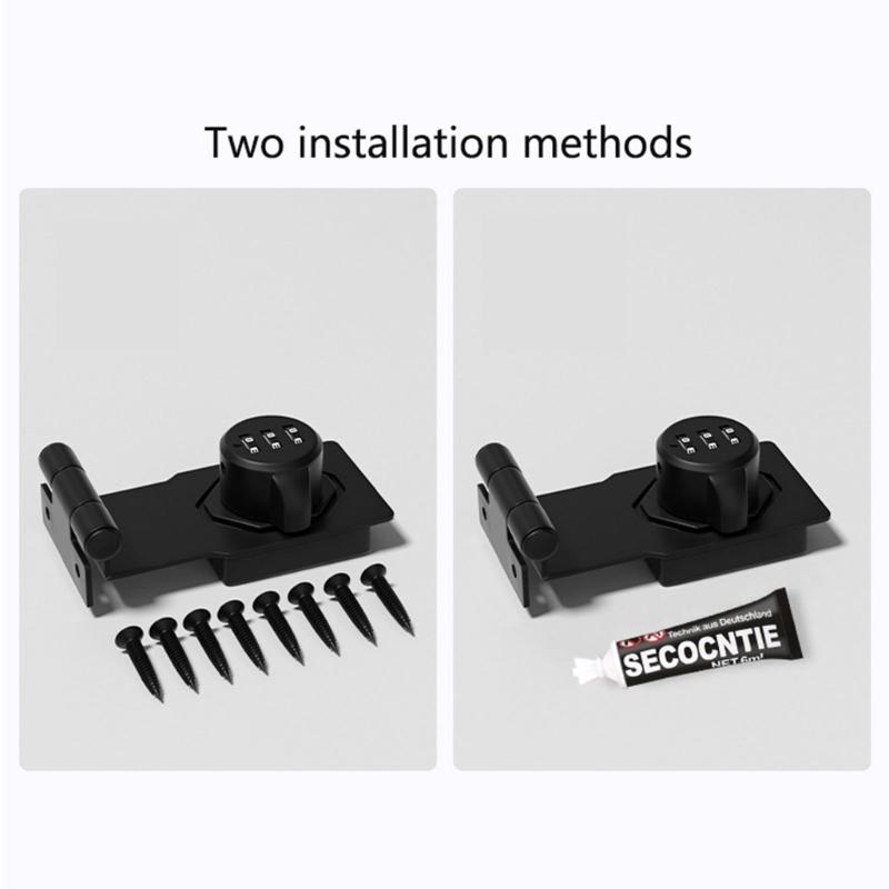 Cabinet Combination Locks Keyless-Drawer Lock Zinc-Alloy Lock for Cabinet Drawer Office File Storage Furniture Privacy