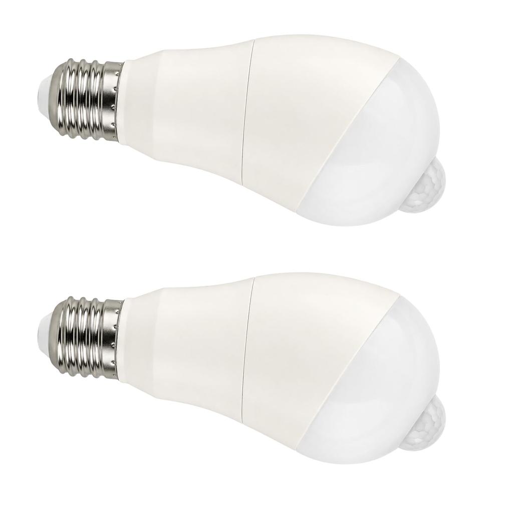 LED Light Bulb with Motion Sensor, Light Sensor, Automatic Onoff (angle Detection), 360° Rotation, 5W, E26 Socket.