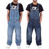 Men's Overalls Men Denim Overall Fashionable Simple Pocket Loose Jeans