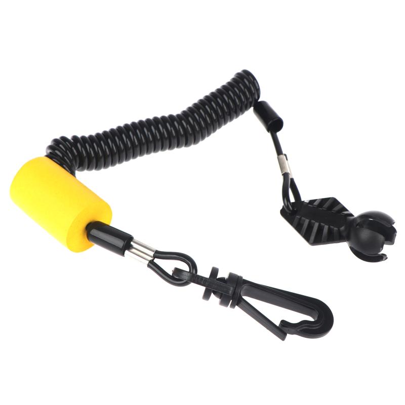 Safety Lanyard Kill Switch Emergency Stop Tether Cord 278002843 Replacement for Small Boat Jet Ski Water Use