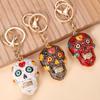 With Buckle Skull Keychains Goth Style Skull Key Chain Pedant Creative Skeleton Keyring  Car