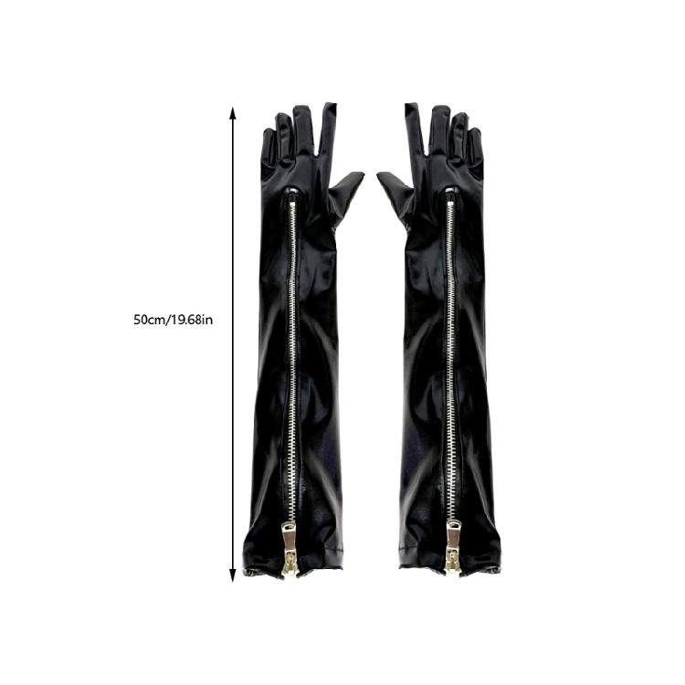 1 Paio di Guanti Lunghi in Ecopelle PU che Forniscono Comfort e Stile Caldi per l'Inverno Guanto da Cosplay per Costume da Sera e Uso Quotidiano