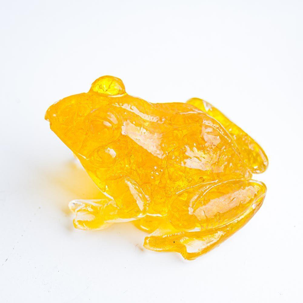 Crystal Resin Frog Aquarium Decor With Cute Design For Office Desk And Gift