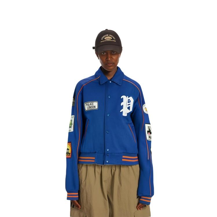 Palace Patches Cotton Bomber 'Royal Blue' Men's P22JK213