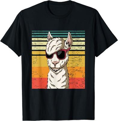 Lama Alpaka Vintage Retro T-Shirt - lustiges Alpaka T-Shirt Klassisches T-Shirt