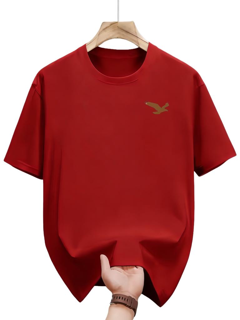 Summer Mens and Womens Printed Roundneck Shortsleeved Loosefitting Sporty and Casual Fashion Tshirt