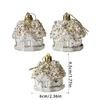 Golden Christmas Ball Houses Shape Decorations Hanging Pendant For Outdoor Party Wall Window Decoration