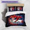 Serbia Printed Bedding 3 Piece Set Cozy Breathable Bed Cover Set as Housewarming Holiday Gift