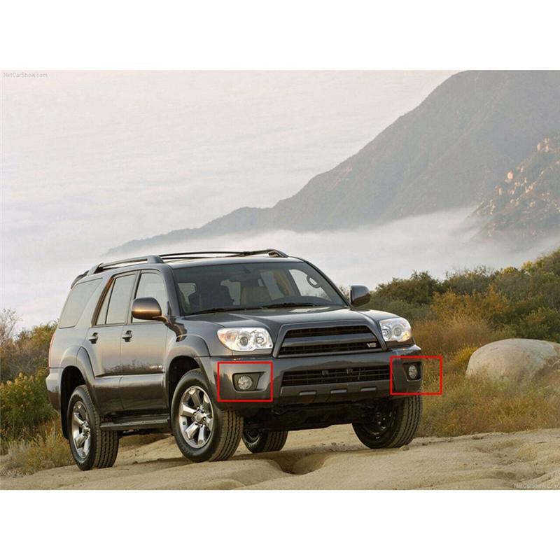 2 PCS Front Fog Light Cover Fog Light Bezel Grill Replacement Accessories For Toyota 4RUNNER 2006-2009
