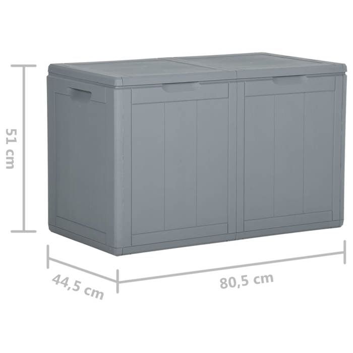 VidaXL Boîte de Rangement de Jardin Coffre à Outils Coffre de Rangement Caisse de Rangement Extérieur Patio Arrière-cour 180 151234