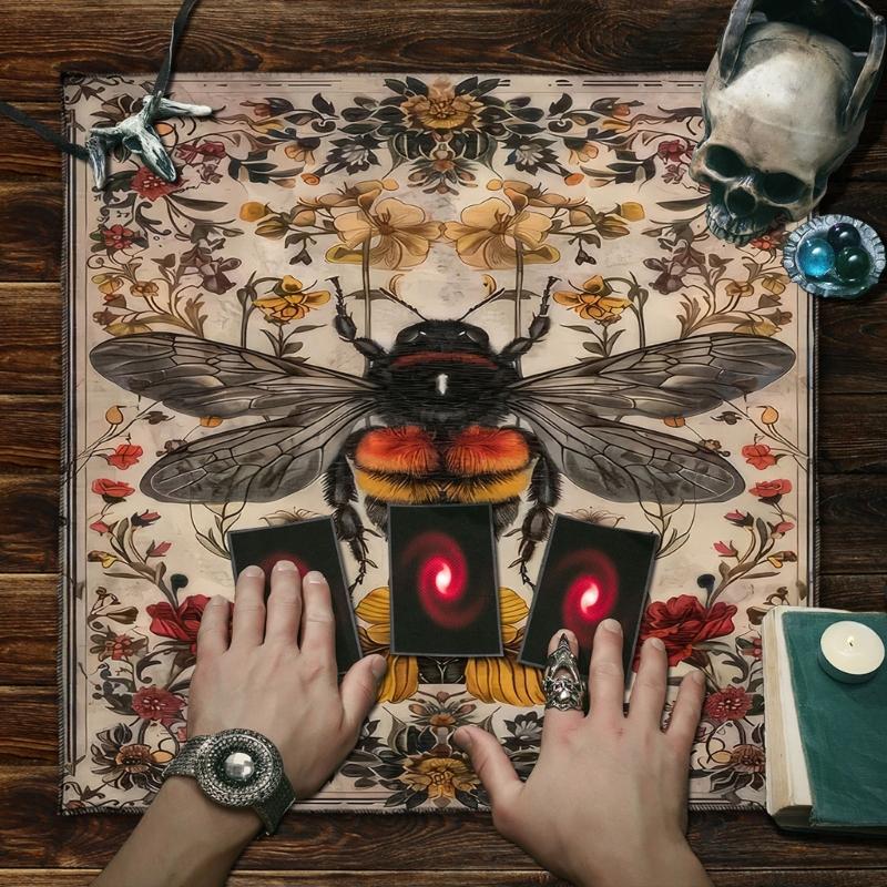 Practical Foldable Tarots Cloth Easy Cleaning Velvets Divination Mat Fabric Texture Suitable for Spiritual Practices