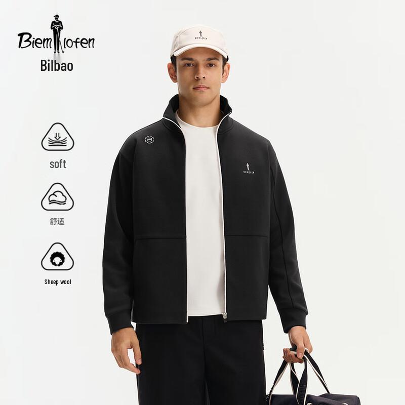 

Biyinlefen Men s Multi-functional Wool Stand-Collar Knitted Jacket M