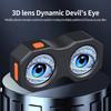 Smart Bike Tail Light Dynamic Devil Eye Bicycle Rear Light Motorcycle LED Light For Night Riding Rechargeable Motorbike Retrofit