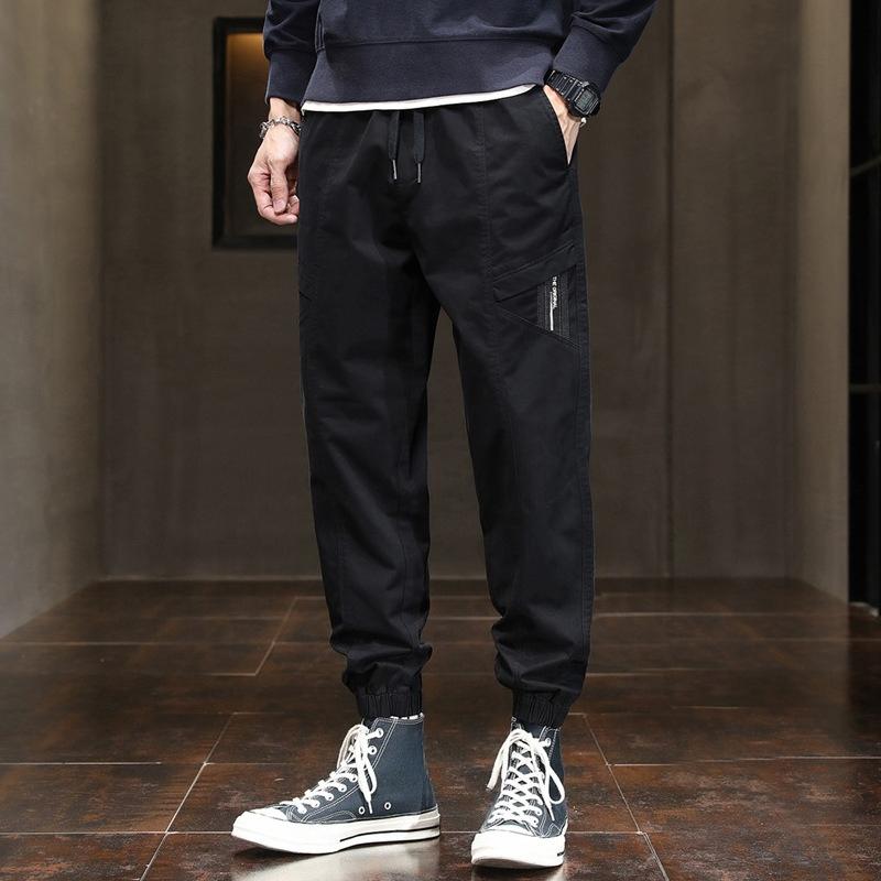 All-match Casual Pants for Men's Loose Straight Sports Pants for Autumn and Winter New Large-size Work Pants Versatile