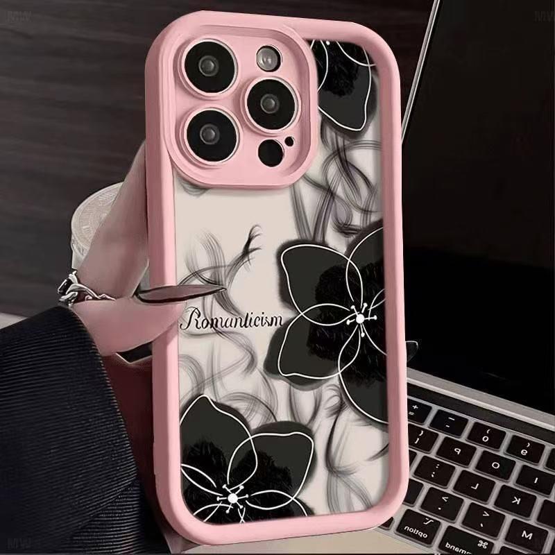 

iPhone 17 Pro Max Personality Phone Case for 13/14 Pro/12 iPhone 13 Pro красный/ярко-розовый