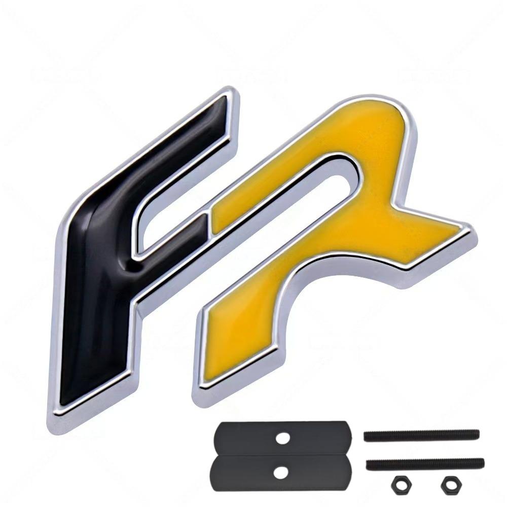 3D Metal FR Logo Badge Sticker Side Fender Rear Trunk Emblem Decal High-Quality Automotive Accessories