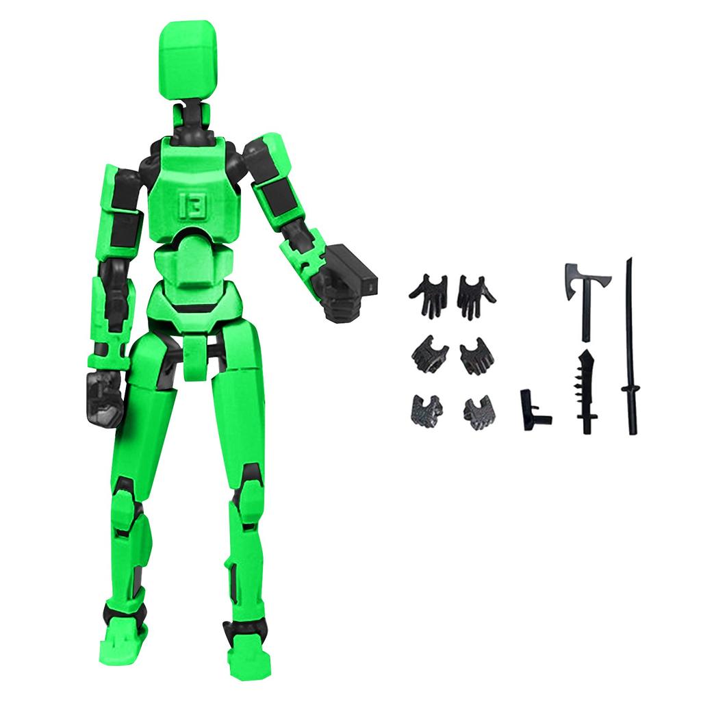 Doll 13-joint Movable 3D Printed Doll Toy 3rd Generation Dummy Doll DIY Full Body Decompression