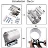 Exhaust Clamp Sleeve Coupler Replaced Part Clip Replacement Multipurpose