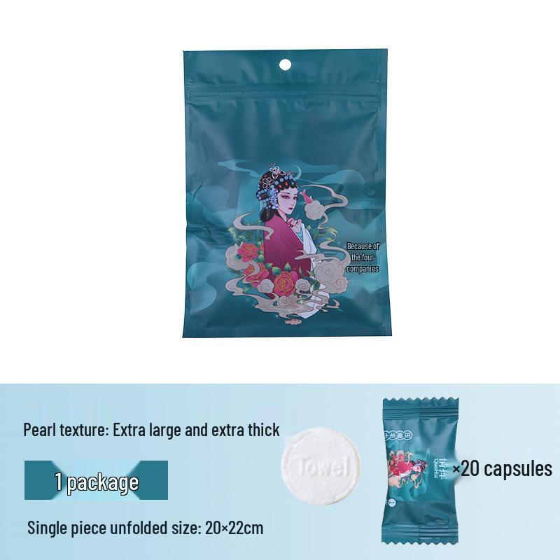 Portable Pure Cotton Compressed Face Towel Set for Travel